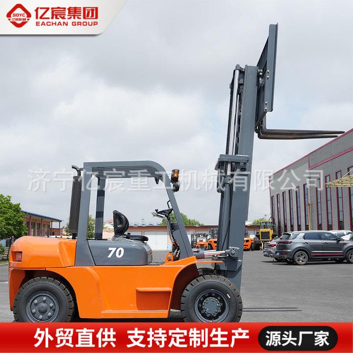 多功能柴油叉车小型四驱起重平衡叉车液压升降内燃柴油叉车5吨7吨
