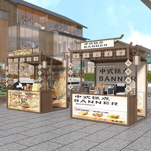 户外古风商业街活动组装展示架网红夜市棚架摆摊集市摊位移动促销