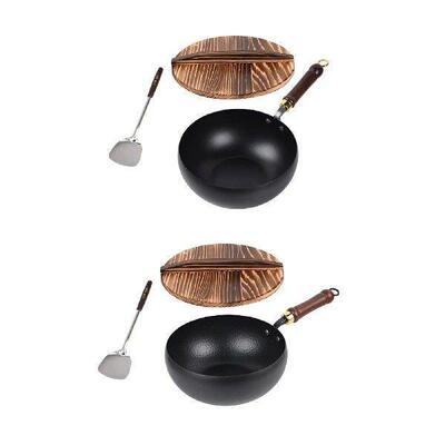 9.45inch Wok Pan Induction Cooker Cookware for Restaurant