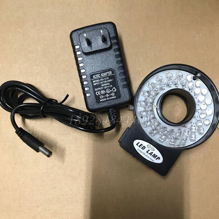 工业显微镜用12V可调LED电光源环形可调 接口内径47MM 40颗灯珠