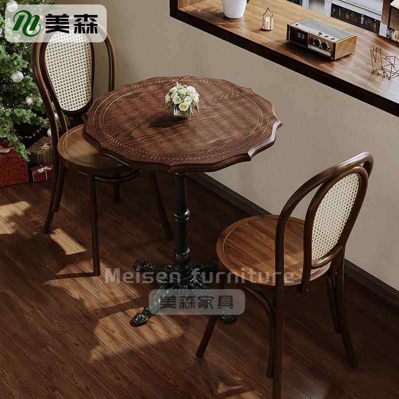 咖啡厅桌椅网红商用美式复古烘培甜品店桌子餐饮餐厅实木餐椅定制,商业/办公家具,商用餐椅,淘宝优惠券,粉丝福利购,淘宝优惠卷