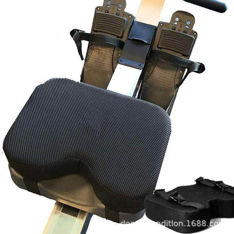 自结皮划船机坐垫办公室用记忆棉椅垫 32x22x7cm聚氨酯条纹设计