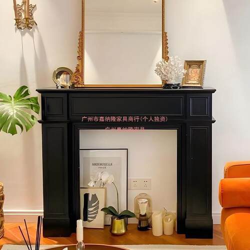 美式复古欧式壁炉饰柜宿装花饰127壁炉架雕乡村民装法式客厅玄关