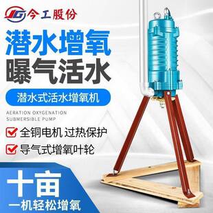 潜水曝气增氧机水下增氧机养殖虾蟹鱼塘底部溶氧大型氧气泵