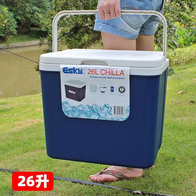 Esky保温箱可携式家用保鲜冷藏箱车载户外冰箱外送箱钓鱼冰桶26L