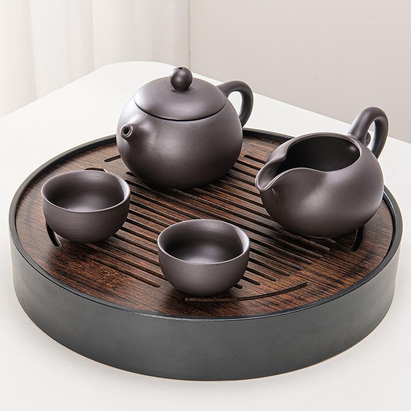 高档祥业原矿紫砂喝功夫茶具套家用组中壶式覆古办公室会客泡茶茶图片