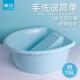 茶花家用宝宝洗衣盆婴儿专用阳台洗衣盆搓衣盆一体式 带搓板塑料盆