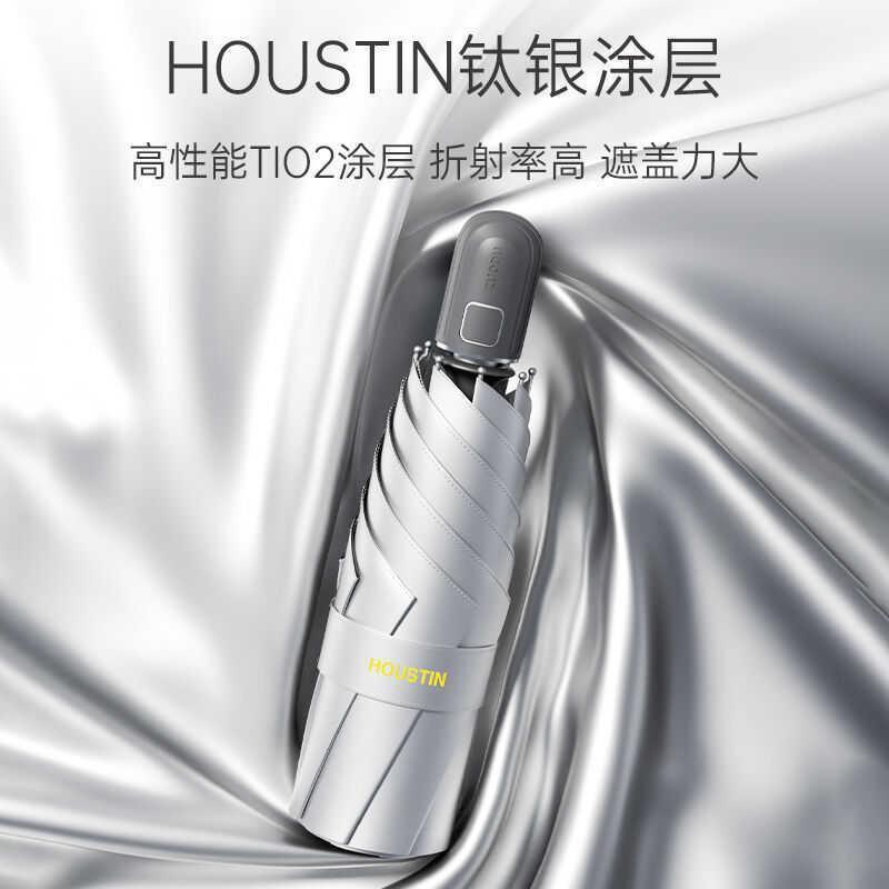 左都(ZUODU)全自动太阳伞三折钛防晒-三-墨玉绿
