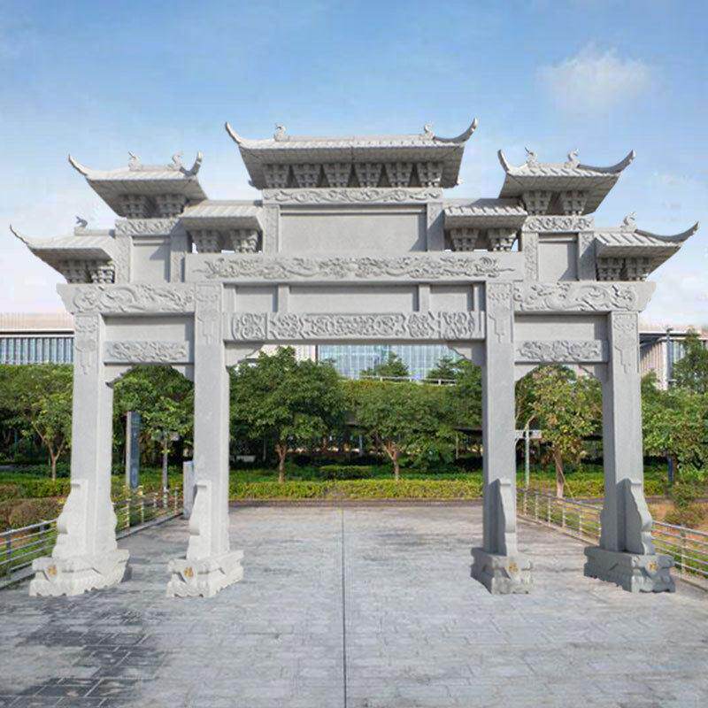 石雕牌楼牌坊供应村口景区园林公园门楼户外石牌坊寺庙山门古建筑