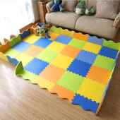 高档儿栏童拼厅图围婴宝宝卧室客爬行垫游戏毯加厚拼接泡沫地垫爬