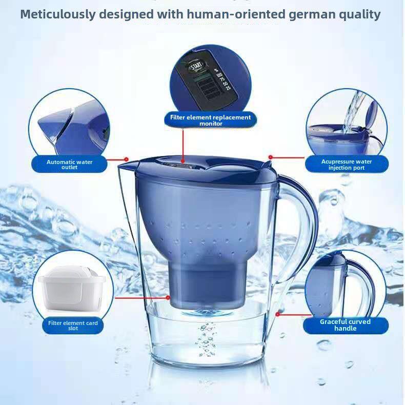德国净水器家用净水器3.5L直饮水除垢自来水过滤器水壶Biande滤芯