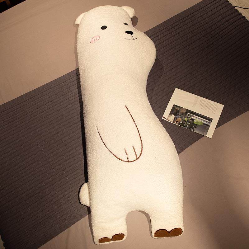 正品女网红大睡熊抱枕长条枕生觉软宿舍床上枕头超可爱毛绒靠枕床