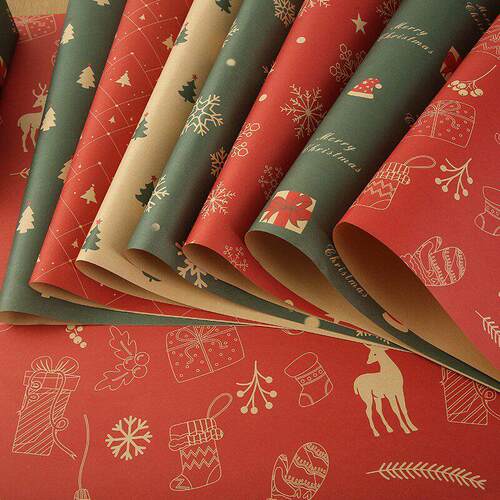 10pc hristmas Wrapping Paper Christmas Gift Gift Decoration