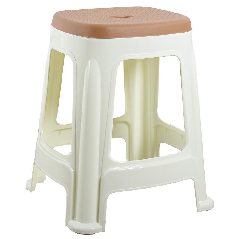 4-10个装）塑料凳子防滑加厚客厅家用餐桌凳塑胶板凳椅浴室换新品