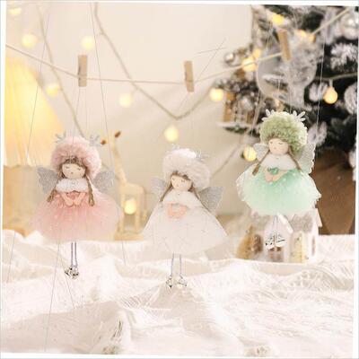 Christmas antler Pongee dress Angel pendant Saint