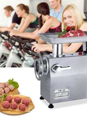 哈瑞斯盘式22型商用全不锈钢绞肉机冷冻肉大功率多功能电动绞馅机