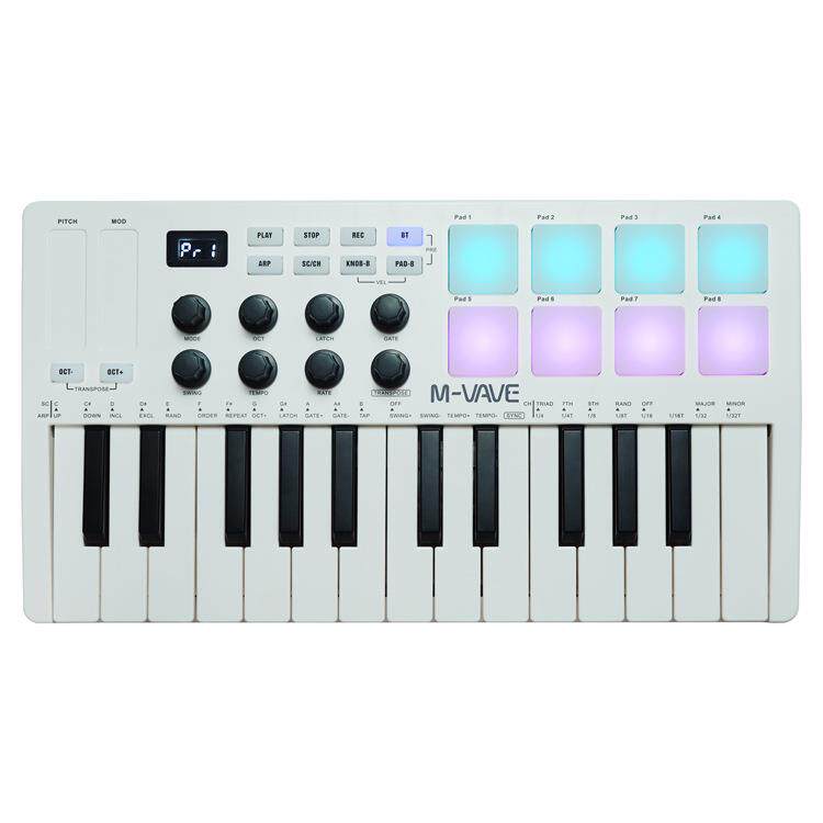 键盘MIDI键盘控制器便携编曲键盘RGB打击垫键盘工厂乐器