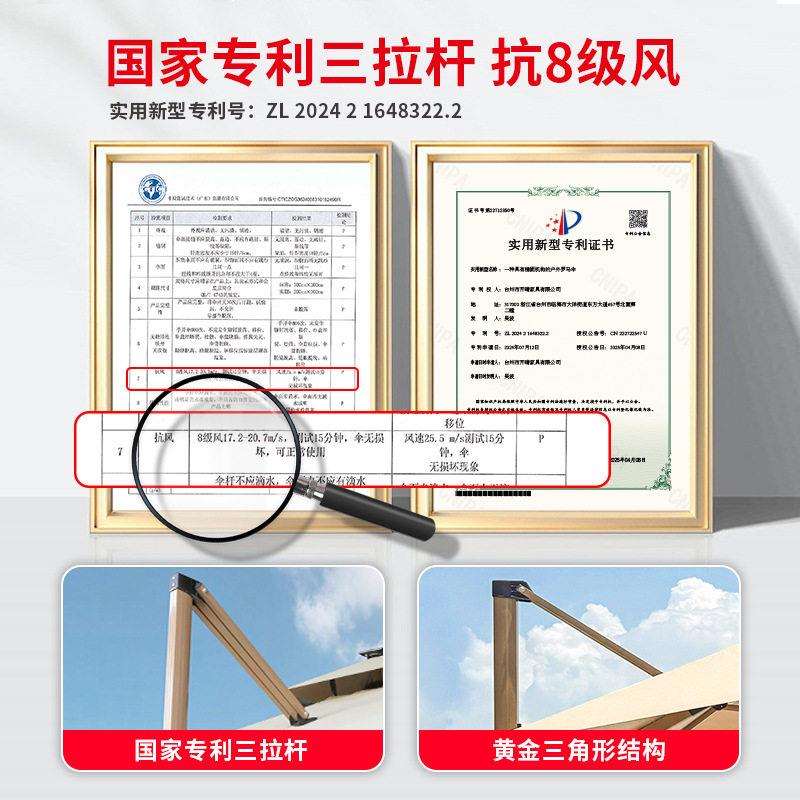 遮阳伞广告伞庭院花园奶阳台咖啡厅岗亭伞罗马伞防晒神器抗风挡风