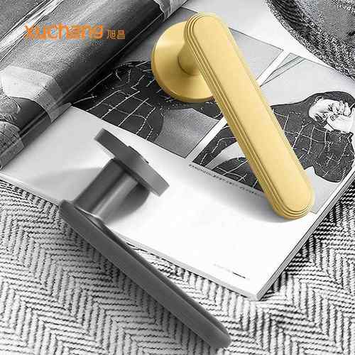 厂家直销家用室内房门锁卧室黑色实木门执手锁具卫生间静音分体锁