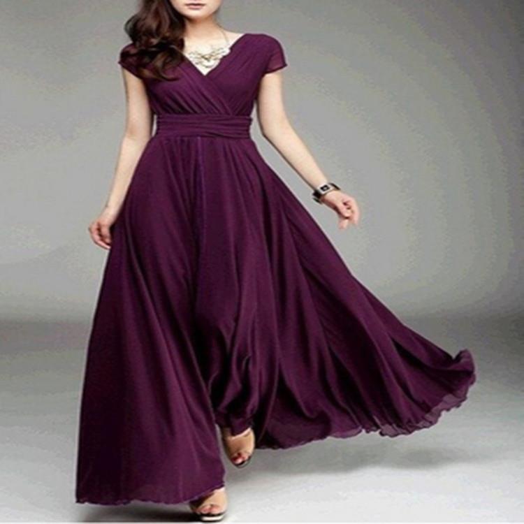 Boho Dresses for Women 2025 Plus Size Elegant Wrap V Short图片