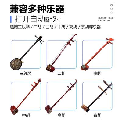 2.4G乐器无线麦克风专业二胡拾音器一拖二舞台演出专用音响葫芦丝