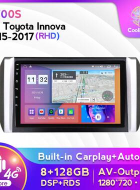 适用于丰田Innova15-17款RHD改安卓大屏中控车载导航屏幕8+128G