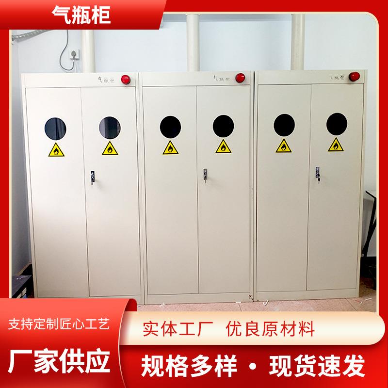 智能钢制气瓶柜氧气瓶煤气罐储存柜乙炔带报警器钢瓶柜厂家