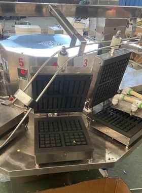 格仔饼机自动纹控温 格子饼机 大小CUC形状花可自定全动华饼夫机