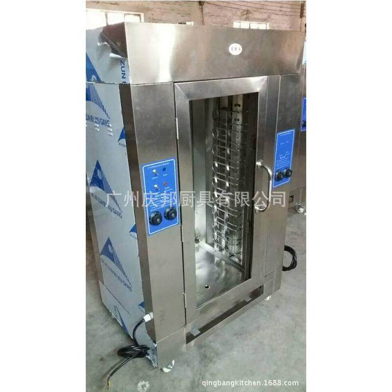 安全环保立式烤鸭炉 自动旋转电热烤鸭烤肉炉 纯电型手撕烤鸭炉