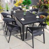 屋顶藤户外 户外花园阳台露台圆桌 采购产品户外桌椅 庭院藤椅