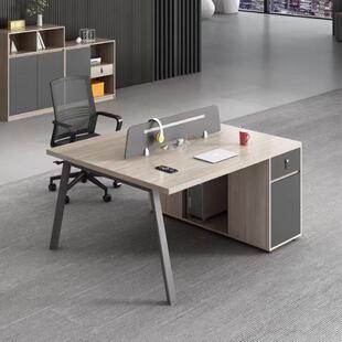 职员办公桌简约现代六4人位6四双员工卡座工位办公室桌椅组合桌子