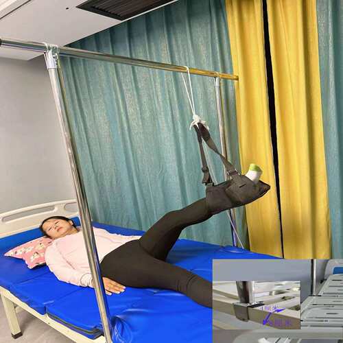 床上装下肢皮吊带大腿骨折器腿部拉伸器家用膝关节床头吊砖固定架