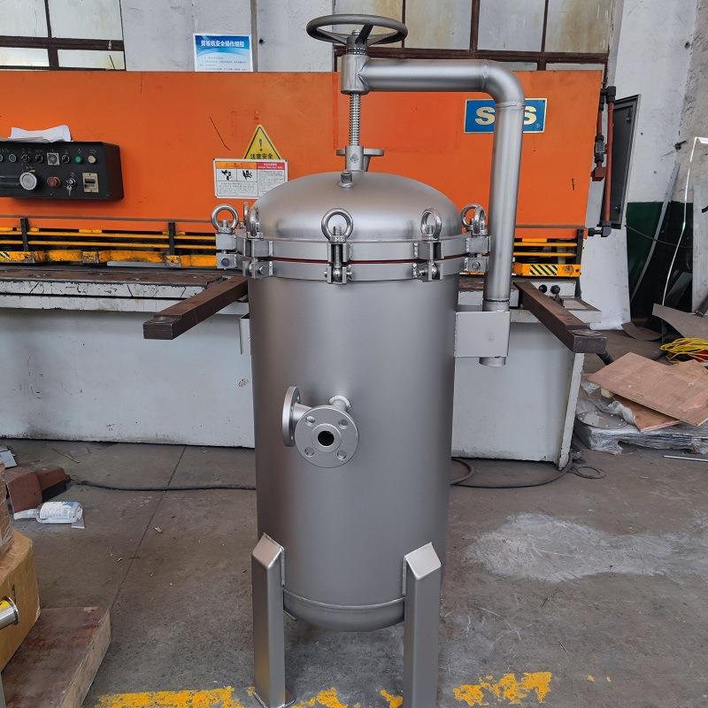 不锈钢304 哑光喷砂袋式过滤器 多袋式过滤器 可镜面抛光 水处理