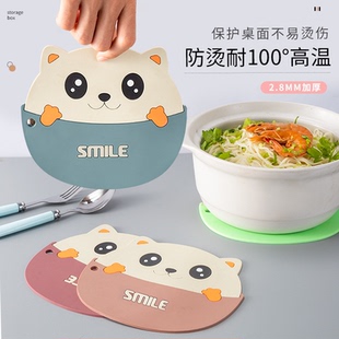 隔热垫防烫耐高温碗垫硅胶锅垫盘防水餐桌桌垫杯垫子加厚卡通餐垫