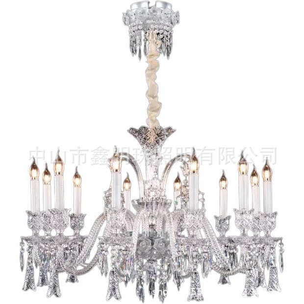 欧式水晶吊灯客厅灯法式创意餐厅卧室灯奢华大气别墅酒店大吊灯