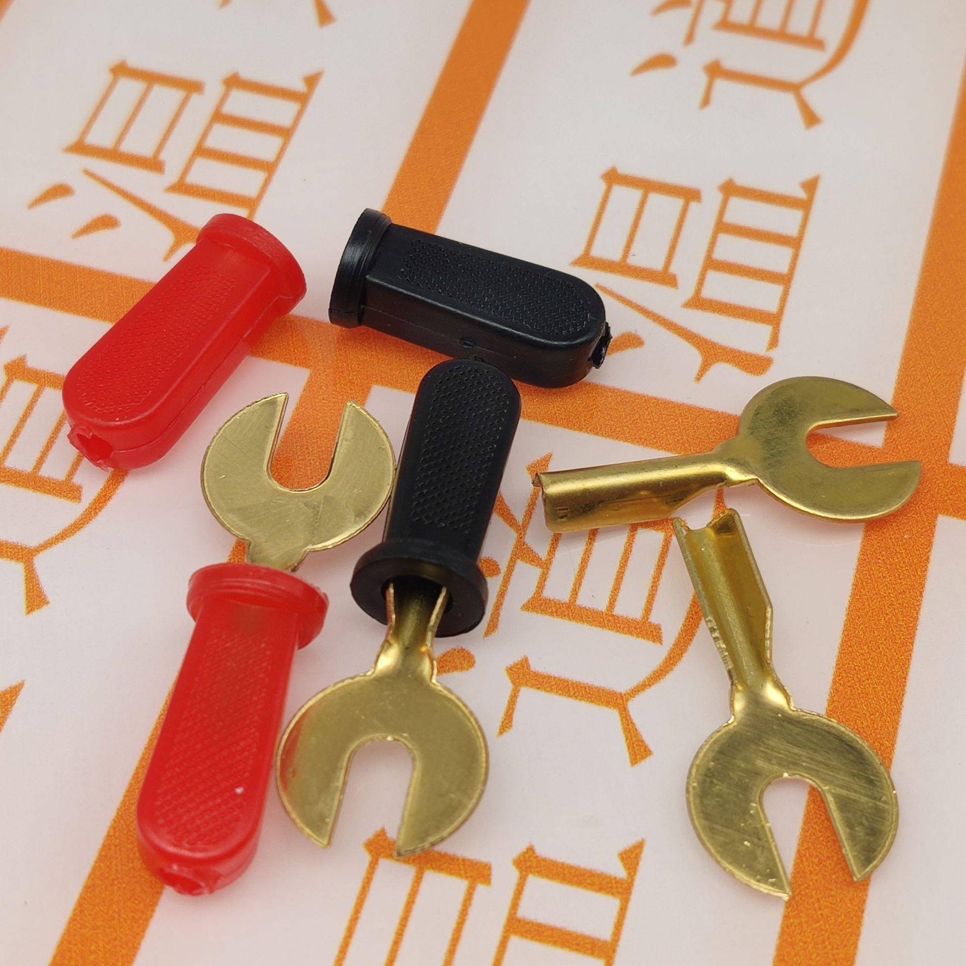 U型接线叉 冷压接线端子 物理实验导线 叉头叉片 铜件4MM