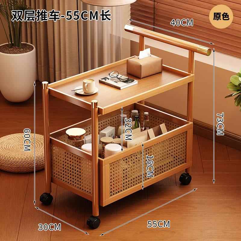 正品中古小推车零食收架餐厅客厅家用可动移茶侧几沙发边桌子置物