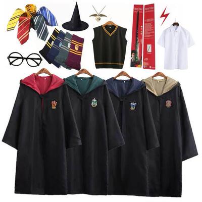 Harry Potter Costume Magic Robes cosplay Halloween cape 斗篷