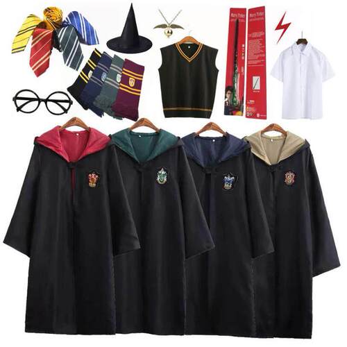 Harry Potter Costume Magic Robes cosplay Halloween cape 斗篷