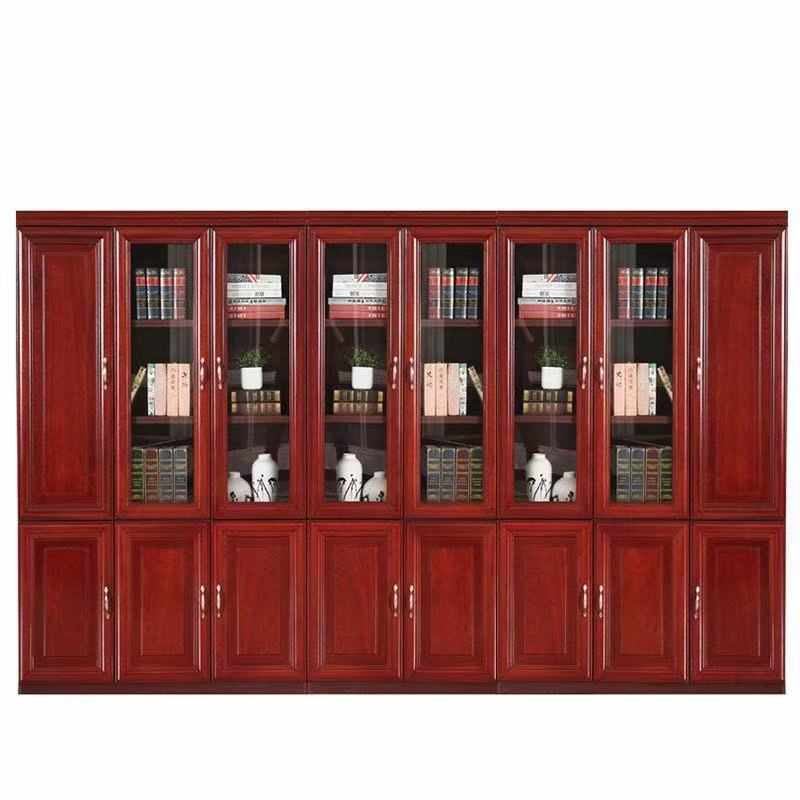 办公家具油漆书柜木质中式文件柜贴实木皮落地档案柜储物柜资料柜