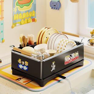 创胜天厂家ZH-WDJ-0销价一件直起架批房不锈钢碗碟厨置物架沥水架