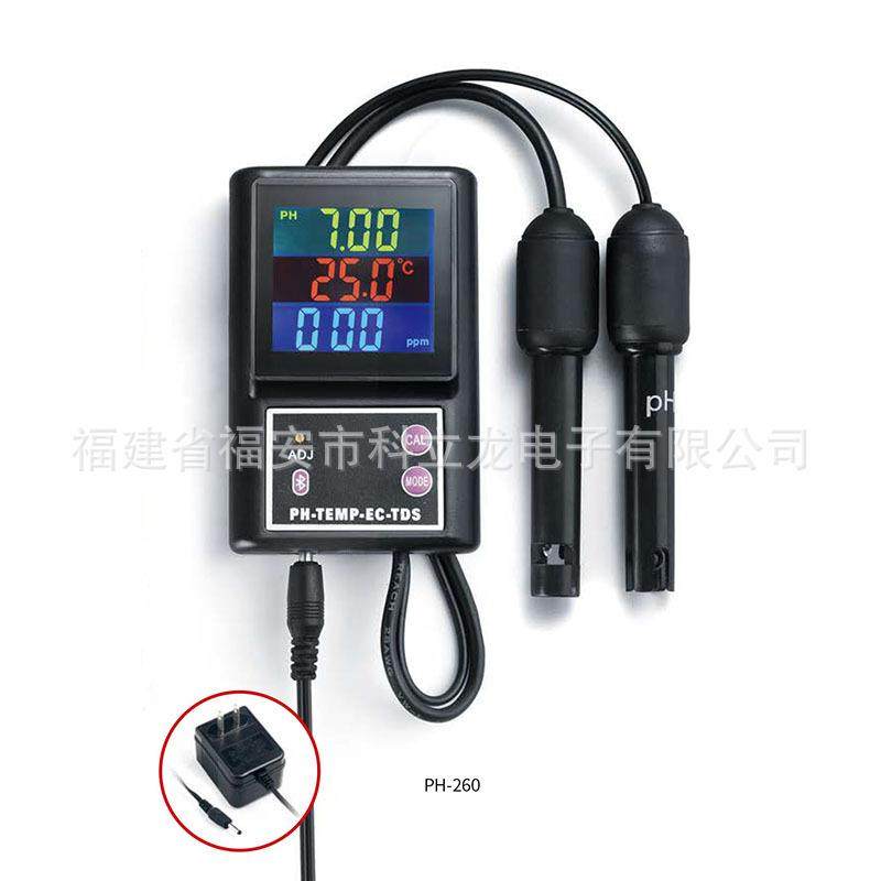 在线ph/EC/TDS多功能水质监测仪ph计水族馆游泳池蓝牙酸度计