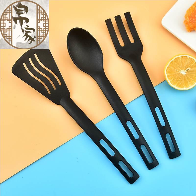 儿童小号尼龙厨具漏铲密勺面叉旅行露营便携尼龙厨具套装