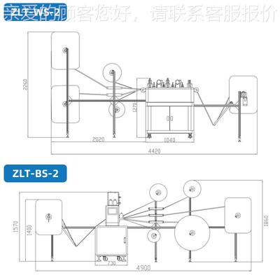 双头床垫侧边花L样机96192缝结 床垫围边 ZT-WS-2电脑套纫机