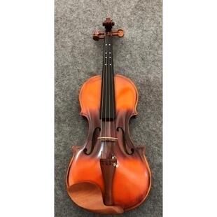 VLA 8小提琴枣木本色镶铜件镶音节点手工高端背板枫木面板云杉