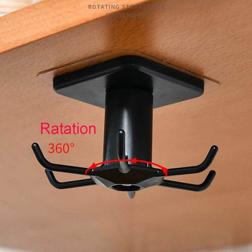Under Cabinet Kitchen Utensil Hooks Hanging Rack 2pcs