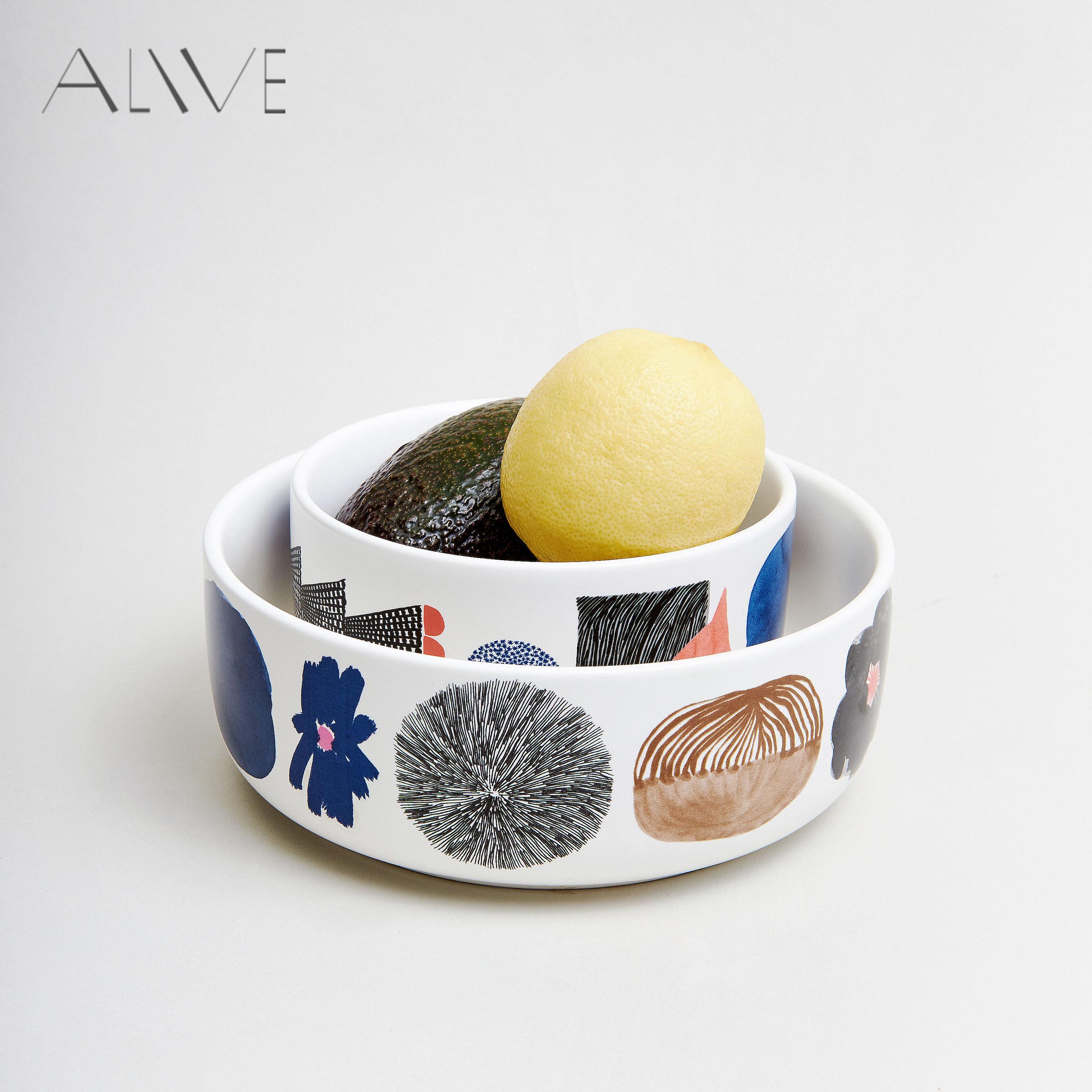 Alive仲夏夜之梦 饭碗汤碗芬兰插画高颜值设计感精致餐具乔迁送礼