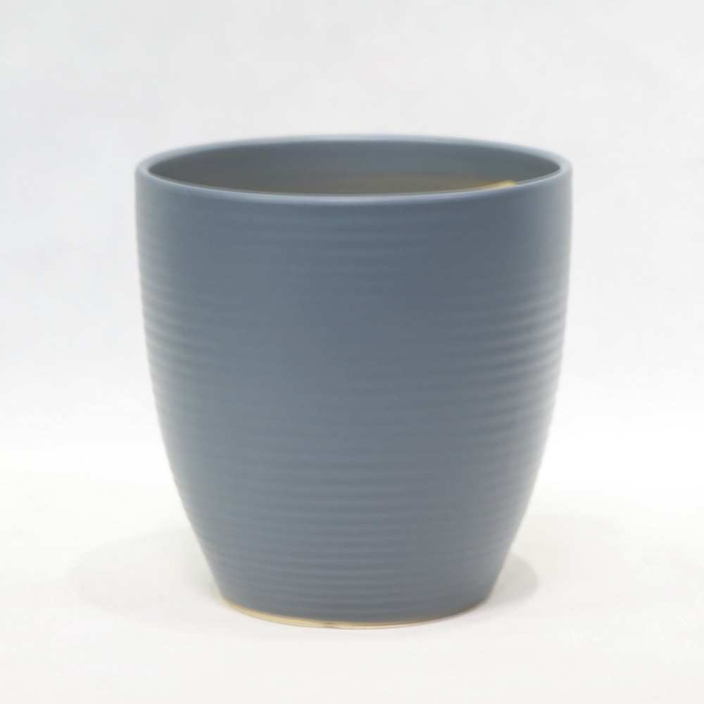 【厂家直销】批发轩盛套三陶瓷中大花盆哑光灰花盆 332哑光灰