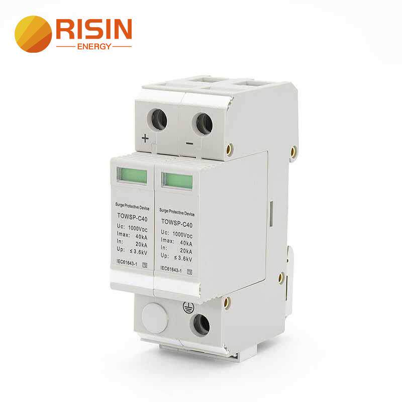 促销太阳能浪涌保护装置1000V 500V用于光伏系统2极 3极20KA-40KA