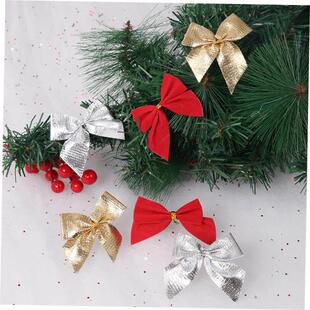Christmas Gol 36pcs For Home Decorations Bow
